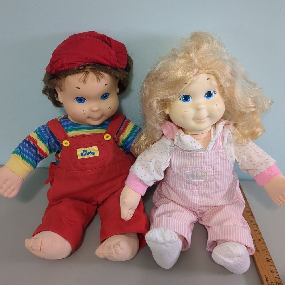 Hasbro My Buddy Doll 1985 and kid sister Vintage Original